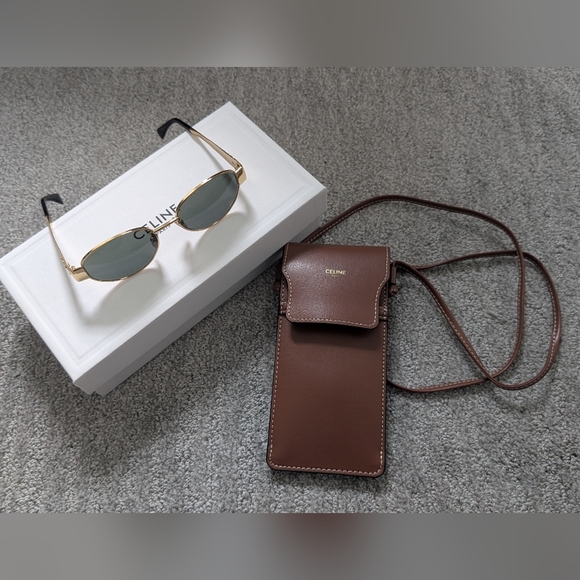 TRIOMPHE METAL 01 SUNGLASSES IN METALGOLD / GREEN - Picture 2 of 12